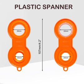 Qancekoo 2 PCS Brass Tap Spout Aerators with Washers, No Leak 24MM Male Thread Replacement Filter Faucet Aerator Insert with Spanner for Kitchen Bathroom Sink, Polished Chrome