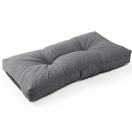 SUNROX LokGrip Non slip Tufted Memory Foam Bench Cushion, FadeShield Water Resistant Durable Thicken Outdoor/Indoor Bench Seat Pads 27x12x4 inch, Heather Charcoal