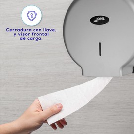 Jofel AE57300 - Medium Silver Toilet Roll Holder, Silver
