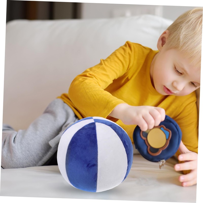 CORHAD Plush Basketball Pillow Fluffy Soft Stuffed Basketballs for Blue