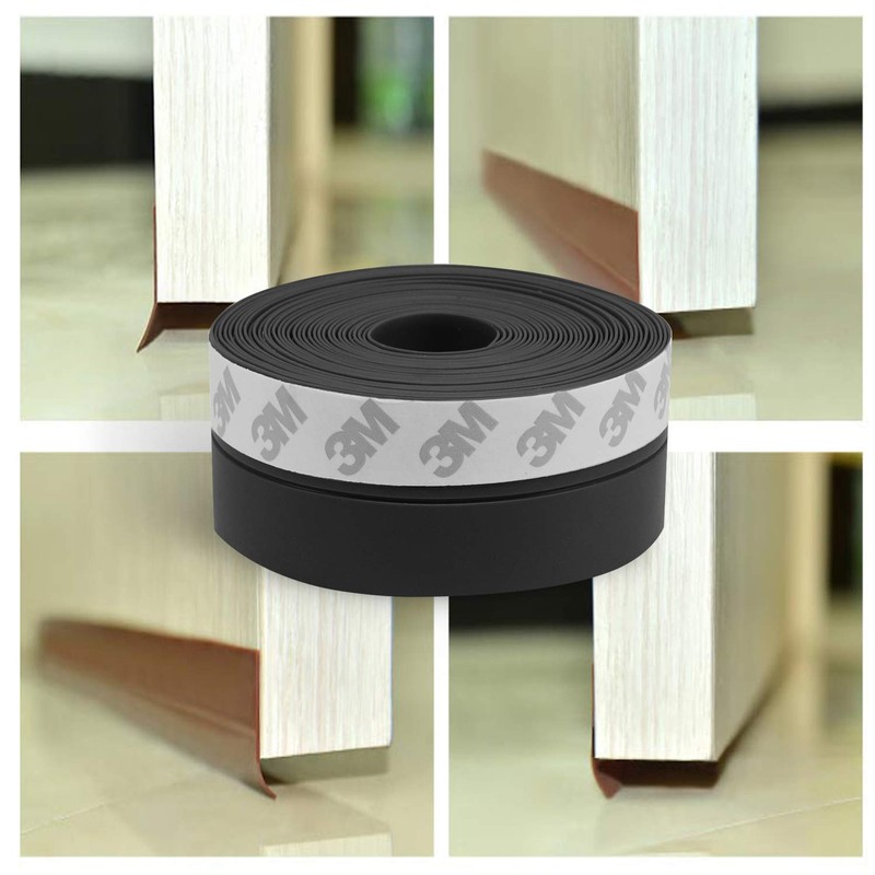 TAROSE Weather Stripping, Silicone Door Seal Strip Door, 16 Feet