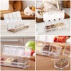 UOIXPUHUO Toppings Containers with Lids and Spoons, Clear Seasoning Box
