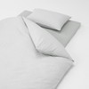 MUJI Washed Futon Sheet/Shallow Box Sheet, Gray, Semi-Double Size, For