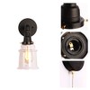 VinTopsh Industrial Glass Wall Sconce, 1 Light Sconces Wall Lighting