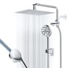 12" All Metal Shower Head, High Pressure Rainfall Shower Head/Handheld