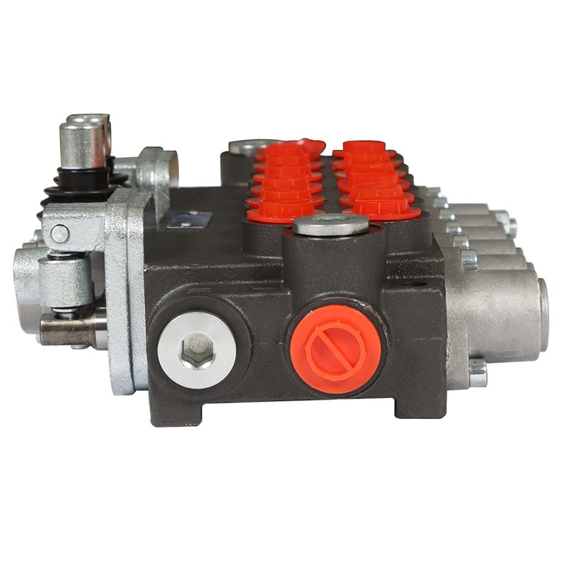 waltyotur Hydraulic Directional Control Valve w/ 2 Joystick 6 Spool