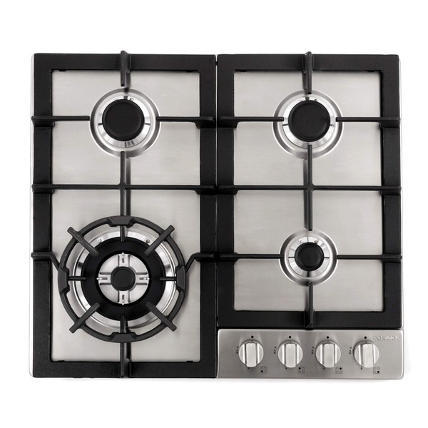COSMO 640STX-E 24 in. Gas Cooktop with 4 Sealed Burners,