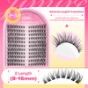 Wispy Lash Clusters Natural Cat Eye Cluster Eyelash Extensions 176Pcs