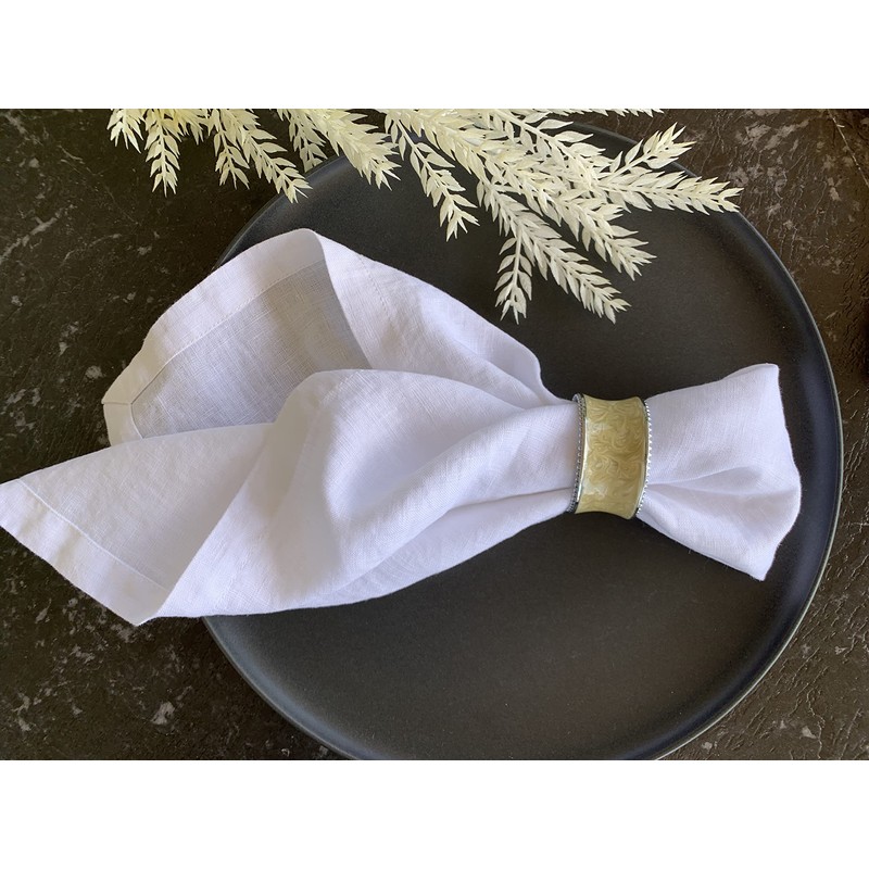 Linen Napkins –100% French Flax – Stonewashed Pure Linen Cloth