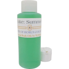 Issey Meyakie: Summer - Type For Men Scented Body Oil Fragrance [Flip Cap - Green - 2 oz.] - ID#25037