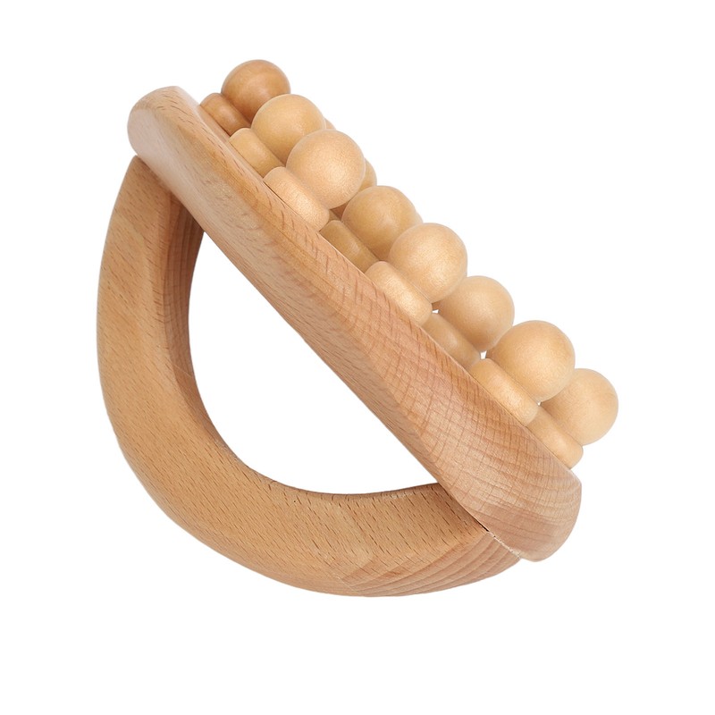 Wooden Body Massage Brush Muscle Relaxation Smoothing Beads Meridian Guasha