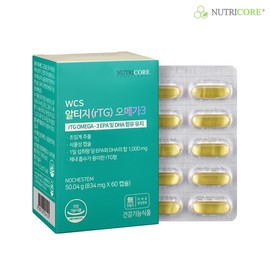 Nutricore rTG Omega-3 60 Capsules x 1 Box / 뉴트리코어 알티지(rTG) 오메가3 60캡슐 x 1박스