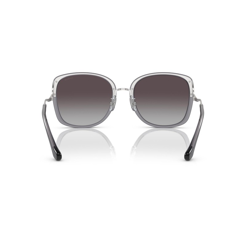 Coach HC7157D Sunglasses, Transparent Grey/Grey Gradient, 58 mm
