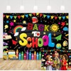 Back to School Backdrop Banner First Day of School Backdrop