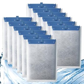 12 Pack Filter Cartridge for Whisper Bio-Bag Filters, Large Aquarium Replacement Filter Cartridges for Whisper Filters 20i,40i/IQ20,30,45,60/PF20,30,40,60 and ReptoFilter