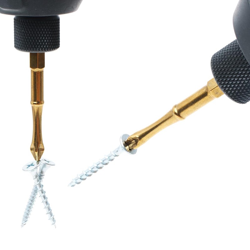 AUTOTOOLHOME 2-1/2 inch Titanium Coated Magnetic PH2 Anti Slip Screwdriver