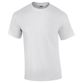 Gildan Mens Heavy Cotton 5.3 oz. T-Shirt(G500)-White-XL