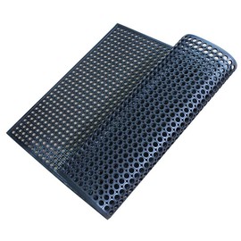 Rubber Floor Mats 60x36inch Anti Slip Mat Commercial Kitchen Mat Drainage Mat for Restaurant Bar Kitchen Entryway Indoor Outdoor