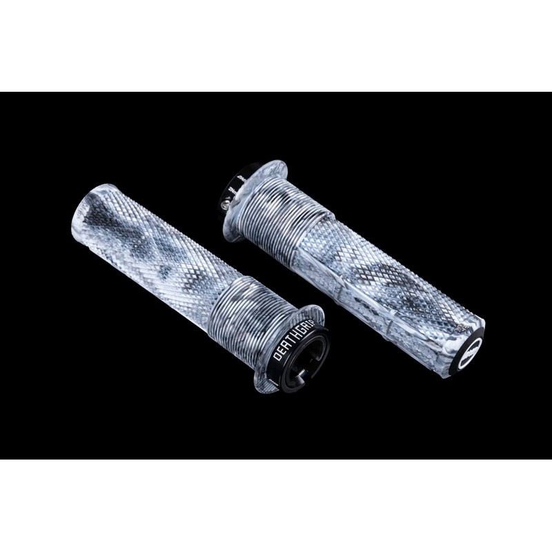 DMR Deathgrip 2 Flanged Handlebar Grips (Snow Camo, Thin)