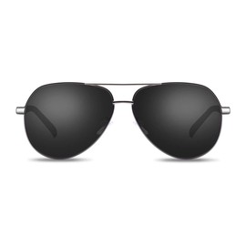 Barcur Polarized Aviator Sunglasses for Men Women Large Lens uv Protection(Gun-Gray01)