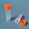 GTIWUNG Pack of 35 Plastic Tubes 5 ml with Lid,