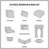 Madison Park Essentials Brystol 24 Piece Room in a Bag