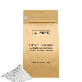 Pure Original Ingredients Calcium Carbonate (5 lb) Dietary Supplement, Food Preservative, Acid Neutralizer