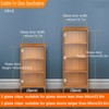 AWEN 2 Pcs Glass Doors Hinge Cupboard Showcase Wine Cabinet