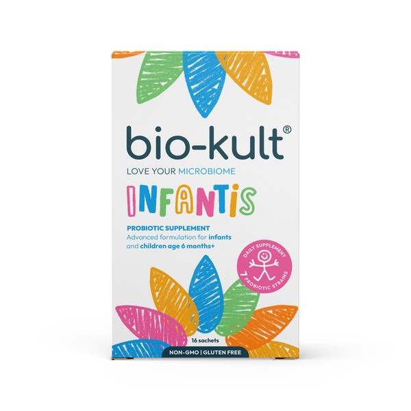 Bio-Kult Infantis - 7 Probiotic Strains and Vitamin D3 - Helps Support The Immune System of Babies, Toddlers and Kids,16 Count (Pack of 1)