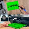 25 Labels in Neon Green, DIN A4 Large, Neon Paper