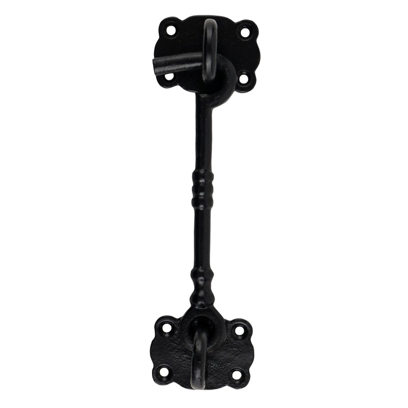 SKANDH 6" Heavy Duty Iron Hook and Eye Latch for