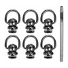 QUARKZMAN Pack of 6 Metal Rivets 8 mm D-Ring Button