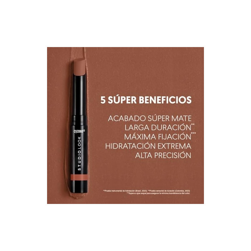 Cyzone Studio Look Labial en Barra Supermate Lips Acabado Powder