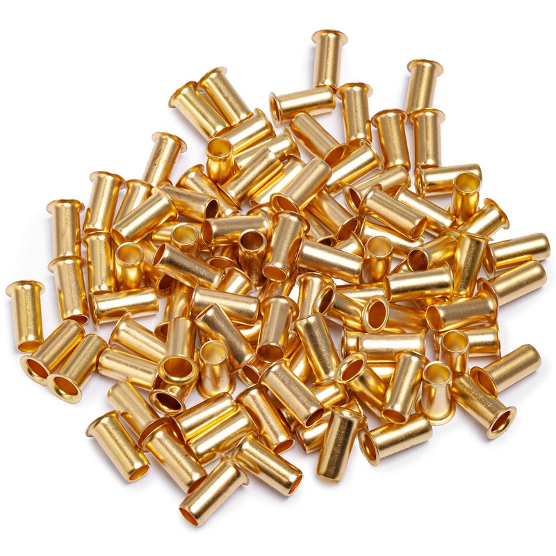 LTWFITTING 3/8-Inch Brass Compression Insert,Brass Compression Fitting(Pack of 50)