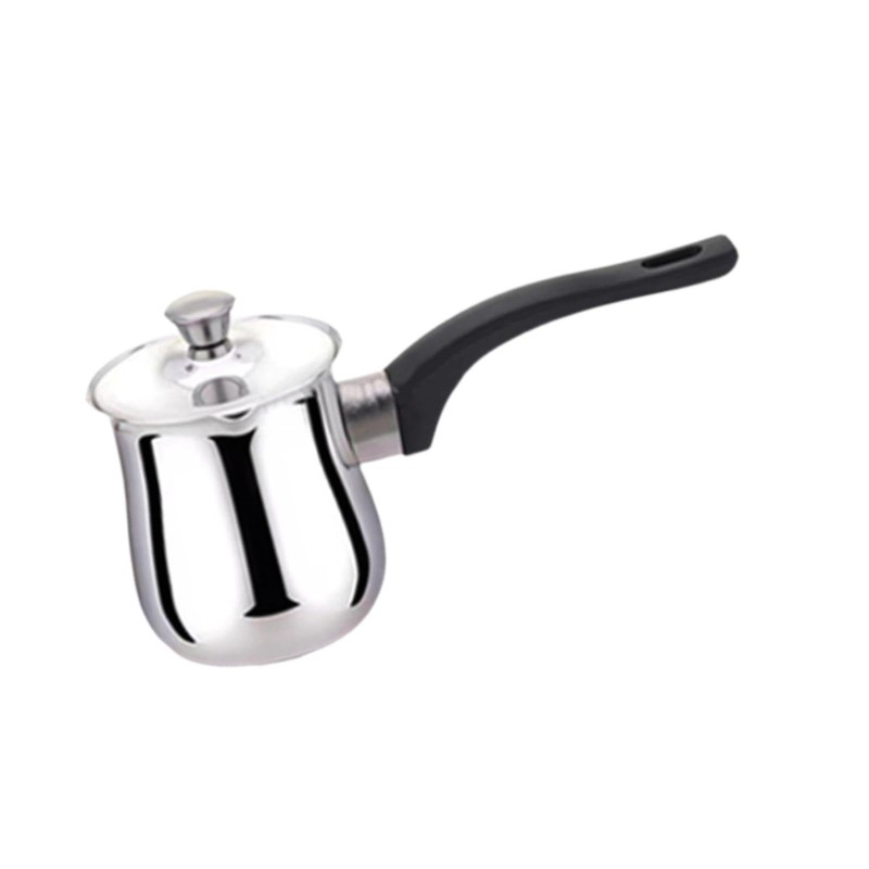 Fenteer Turkish Coffee Pot Butter Warmer Pot Chocolate Melting Pan