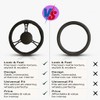 Black Steering Wheel Cover Soft Leather, Anti-Slip & Breathable Design
