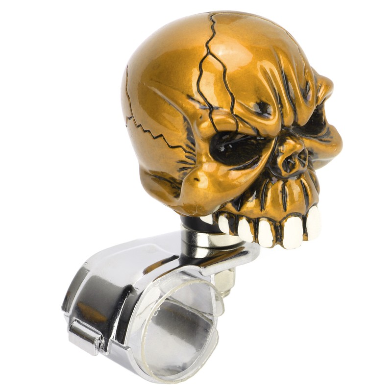Steering Wheel Spinner Knob Skull Shape Universal Power Handle for