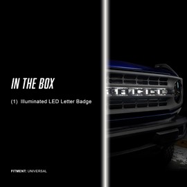 ORACLE Lighting LED Letter I – Universal Illuminated Letter Badges, Matte Black Surface Finish, 1 Light, Part # 3141-I-001