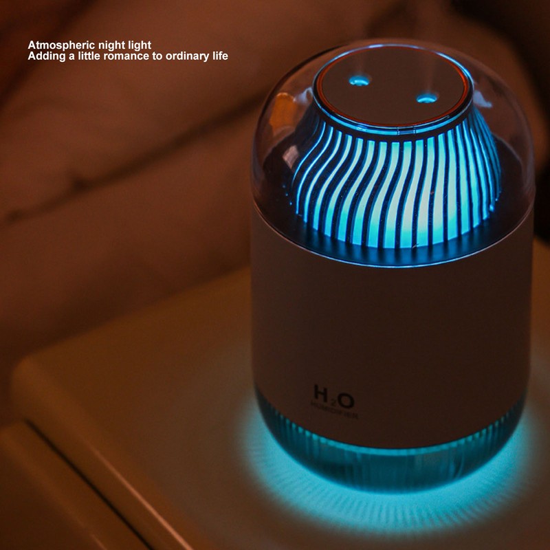 1000ml Air Humidifier Double Spray with Night Light USB Charging