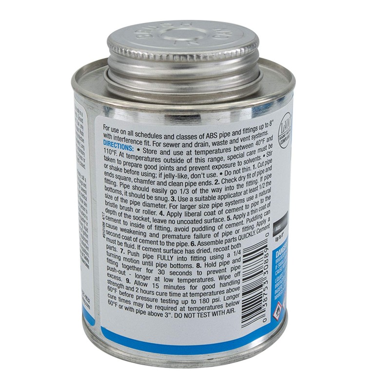 RecPro Medium Black ABS Cement 8 fl. oz. | RV