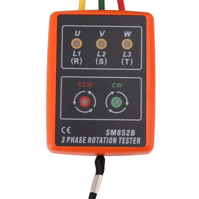 60V‑600V Three Phase Sequence Meter High Efficiency AC Phase Rotation