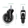 8T8 3" Office Chair Caster Wheels Heavy Duty, Set of