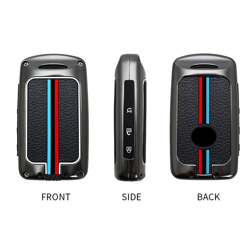 KUNIO Keyless Key Case Fits Mazda 2019-2023 3-Button Metal Housing,