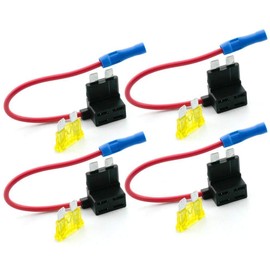 4 X CIRCUIT FUSE TAP PIGGY BACK STANDARD BLADE ATO ATC FUSE HOLDER BOX 12V 24V