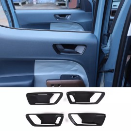 car-king888 Matte Black Car Interior Door Handle Frame Cover Kit For Ford Maverick 2022-2023
