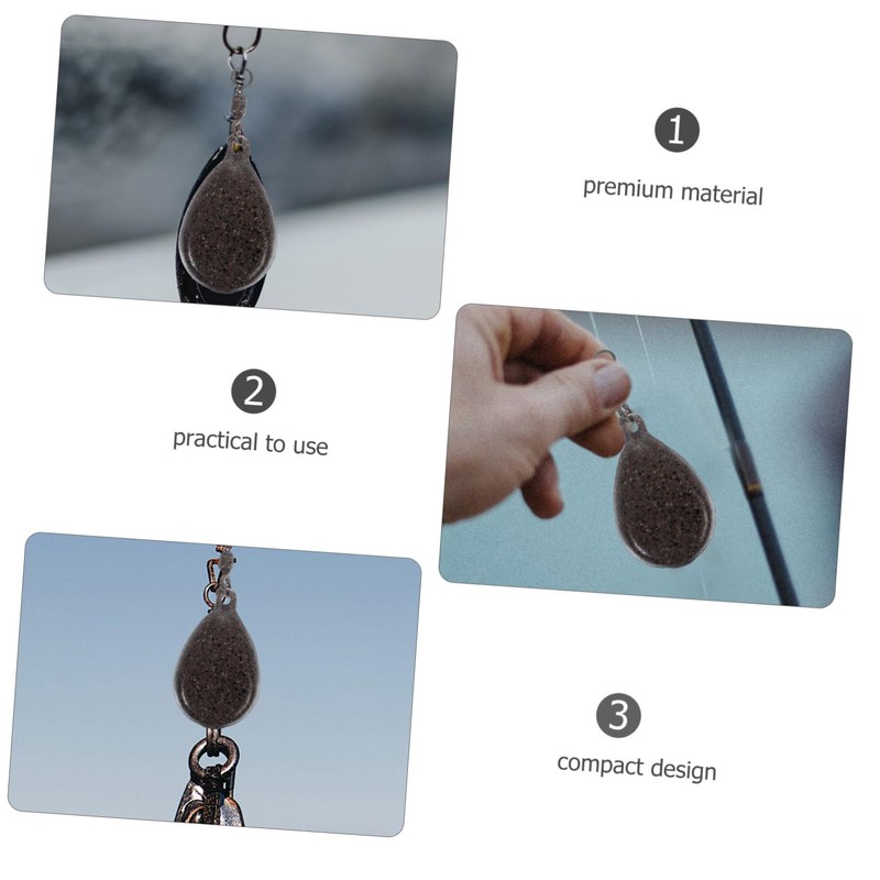 OHPHCALL 5pcs Iron Casting Fishing Sinkers 57g Drop Shot Weights