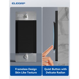 ELEGRP Smart Light Switch, 2.4GHz Wi-Fi Light Switch Compatible with Alexa & Google Assistant, Neutral Wire Required, APP Control and Timer Schedule, UL Certified, Single Pole/3 Way, Black, 2 Pack