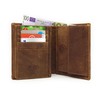 Lemasi Genuine Leather Wallet for Men, Natural Hunter Leather with