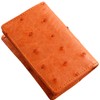 Sankyo Shokai Ostrich Leather Business Card Holder, Full Point Card