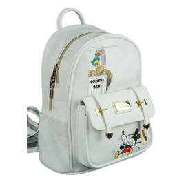 KBNL Mickey Mouse - Steamboat Willie 11 inch Vegan Leather Mini Backpack - A21979, Multicoloured